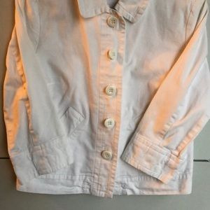 Talbots cotton/spandex white sporty jacket